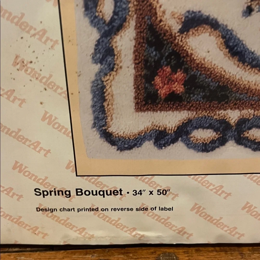Wonderart DIY Latch Hook Kit with Floral Design 4494Spring Bouquet. New in box - Picture 2 of 6